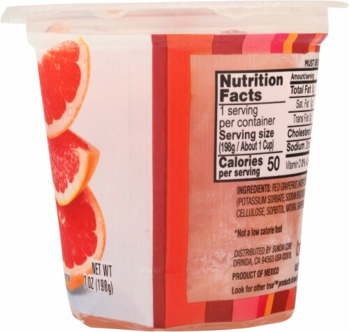 Sundia® True™ Fruit® No Sugar Added Ruby Grapefruit Cup Perspective: right