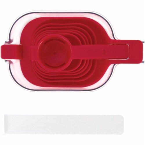 Rise By Dash Essentials Measuring Cup & Spoon Set (15-Piece) RSMS150GBRR24 Perspective: right