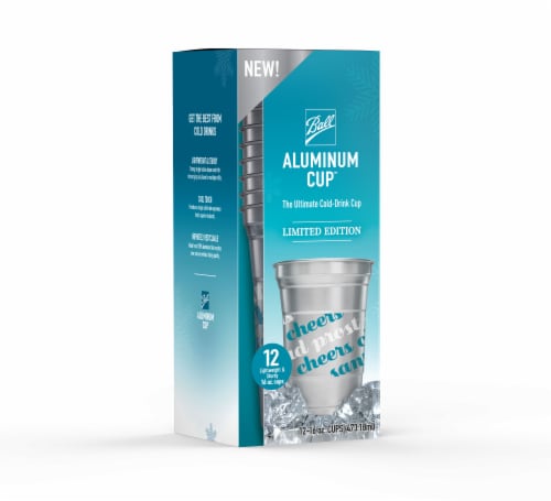 Ball® Holiday Aluminum Cups Perspective: right