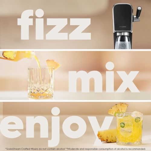 SodaStream® Crafted Non-Alcoholic Pineapple & Jalapeno Cocktail Mixer Perspective: right