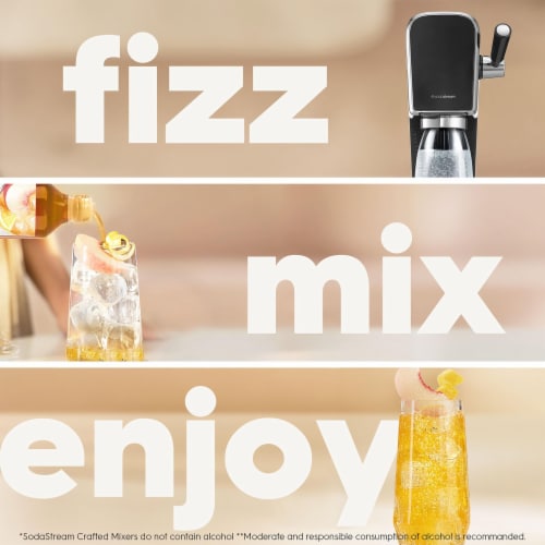 SodaStream® Crafted Non-Alcoholic White Peach & Ginger Cocktail Mixer Perspective: right