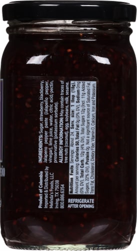 Melinda's® Berry Berry Jalapeno Pepper Jelly Perspective: right