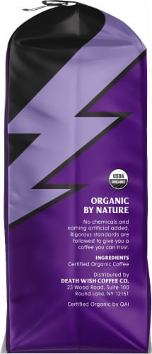 Death Wish Coffee Co.® Espresso Roast Organic Ground Coffee Perspective: right