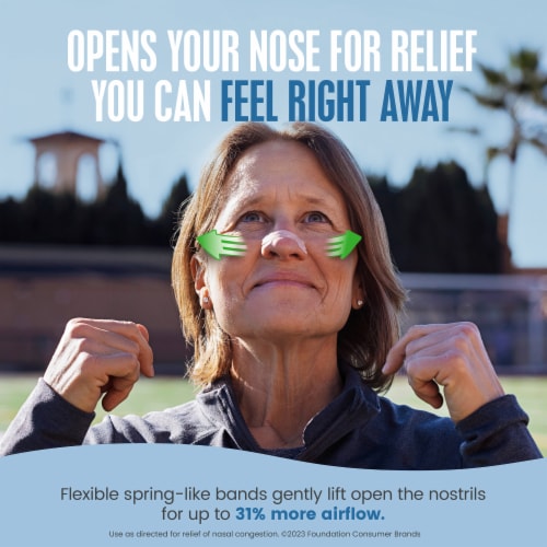 Breathe Right® Original Drug Free Large Tan Nasal Strips Perspective: right