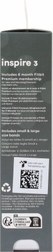 Fitbit Inspire Midnight Zen Black Electronic Wearable Perspective: right