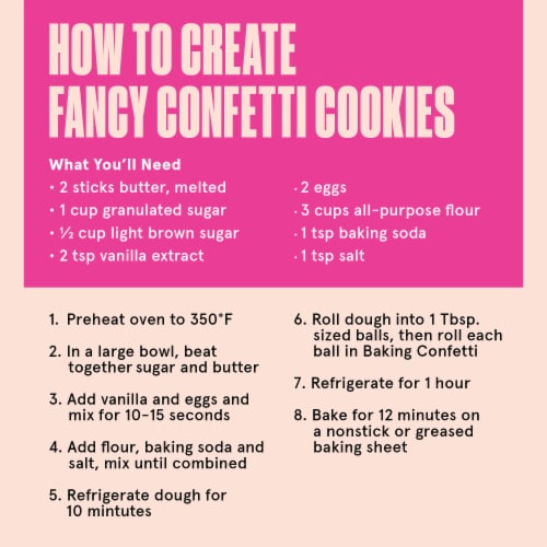 Fancy Sprinkles® Rainbow Baking Confetti with Dessert Sprinkles and Chocolate Pieces Perspective: right