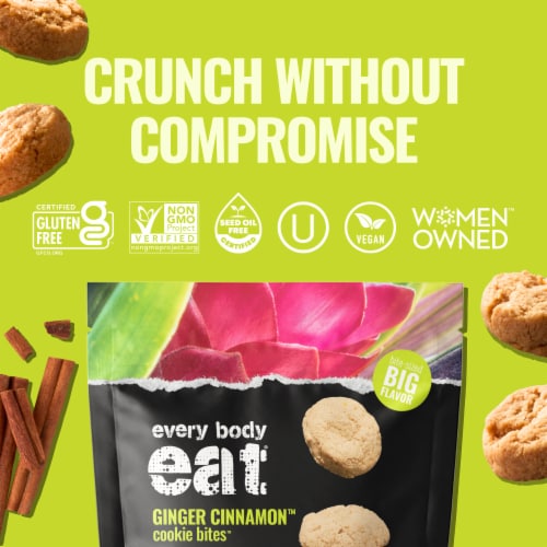 Every Body Eat® Ginger Cinnamon™ Cookie Bites™ Perspective: right