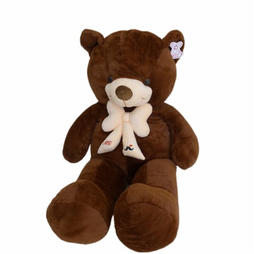 Teddy Bear | Bear Stuffed Animal | Barley Coco Faux Fur Bear | 39 Inches Perspective: right