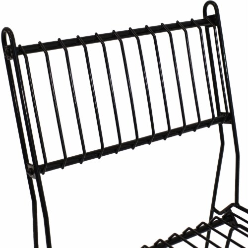 Black metal sales wire dining chairs