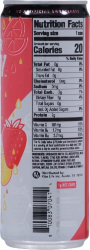 Super Enrgy™ Strawberry Lemon Spark Energy Drink Can Perspective: right