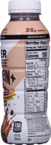 Super Coffee® Mocha Latte Protein+™ Shake Perspective: right