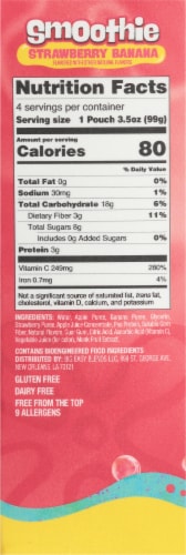 SpongeBob SquarePants Strawberry Banana Kids Smoothie Pouches Perspective: right