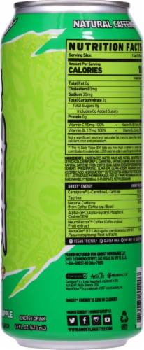 Ghost® Warheads Sour Green Apple Energy Drink Perspective: right