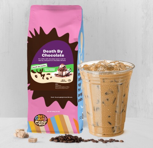 Crazy Cups Decaf Flavored Ground Coffee Variety Pack Medium Roast Perspective: right