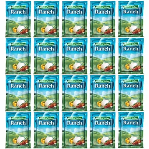 Salad Dressing Packets by Hidden Valley | 1.5 Ounce | 20 Pack (Ranch) Perspective: right