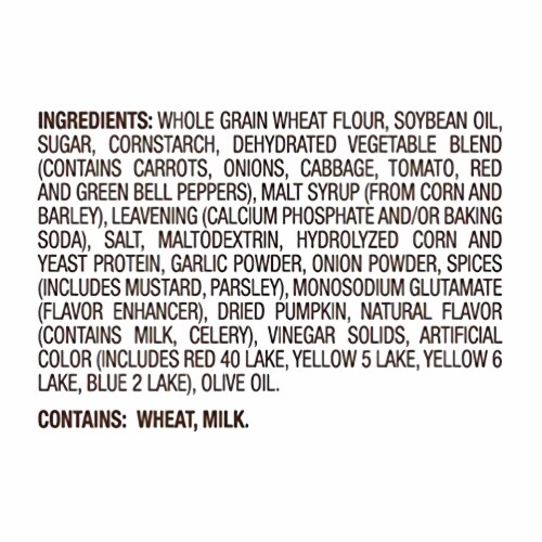 100% Whole Grain Veggie Wheat Thin Toasted Chips Bundled by Tribeca Curations | 1.75 Ounce | Perspective: right