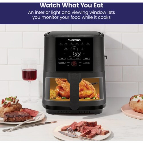 5QT. Digital Air Fryer w/Probe,RJ38-SQPF-5TW-TP-W Perspective: right