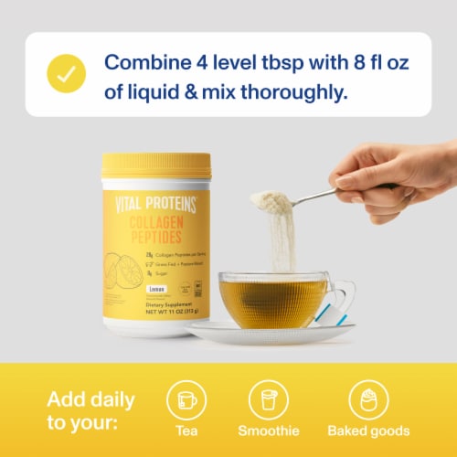 Vital Proteins® 20g Lemon Collagen Peptides Perspective: right