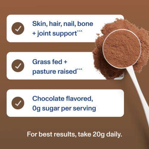 Vital Proteins® Chocolate Collagen Peptides Powder Perspective: right