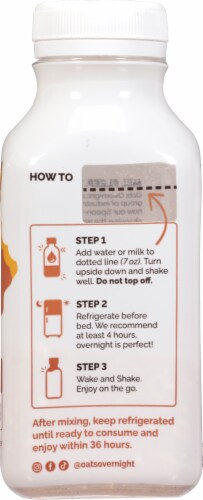Oats® Overnight Chocolate Peanut Butter Shake Perspective: right