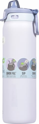 Ello Pop & Fill 22oz Stainless Steel Water Bottle - Coastal Sunrise Perspective: right