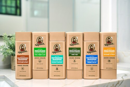 Dr. Squatch® Wood Barrel Bourbon Men's Natural Shampoo Perspective: right