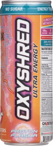 OxyShred Ultra Energy Proton Plasma Drink Perspective: right