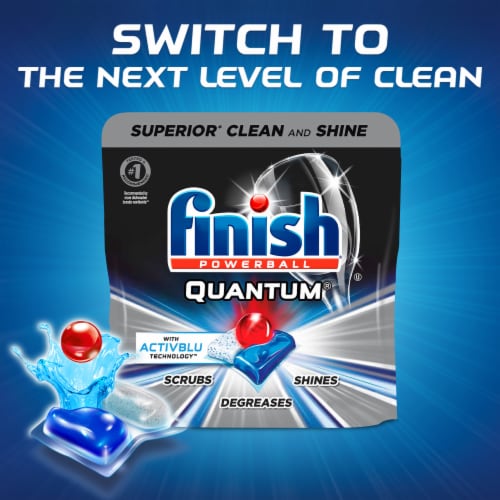 Finish Gelpacs - Dishwasher Detergent Tablets, Orange - 38 Count (Pack of 4) Perspective: right