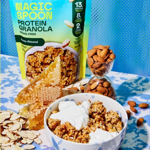 Magic Spoon® Grain-Free Honey Almond Protein Granola Perspective: right