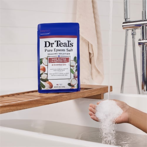 Dr Teal's® Pure Espom Salt Soaking Solution Shea Butter & Almond Oil Perspective: right