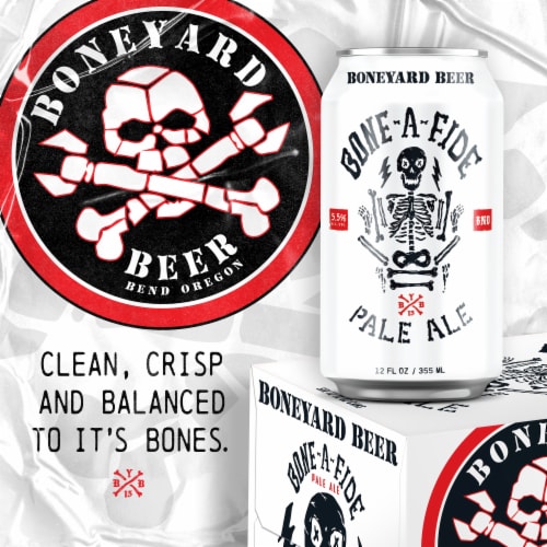 Boneyard Beer Bone-A-Fide Pale Ale Craft Beer Perspective: right