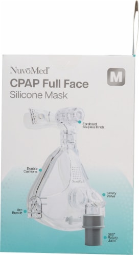 NuvoMed® CPAP Complete Face Silicone Mask Perspective: right