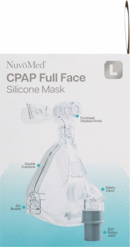 NuvoMed CPAP Complete Face Silicone Mask Perspective: right