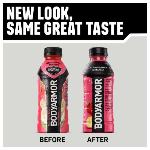 BODYARMOR® Sports Drink Strawberry Banana Bottles Perspective: right