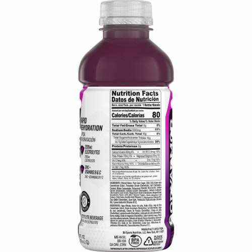 BODYARMOR® Flash I.V. Grape Sports Drink Bottle Perspective: right