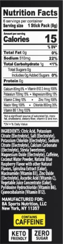 BODYARMOR Zero Sugar Caffeine Blue Raspberry Flash IV Pouches Perspective: right