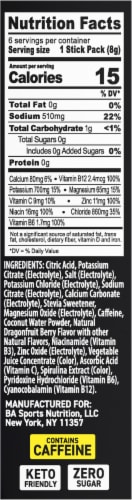 BODYARMOR Flash IV Dragonfruit Berry Caffeinated Zero Sugar Drink Mix Packets Perspective: right