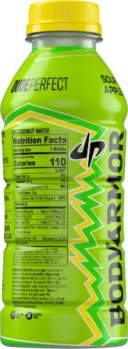 Bodyarmor Dude Perfect Sour Apple Bottle Perspective: right