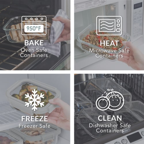 Bentgo® Leak-Proof Glass Food Storage Set Perspective: right