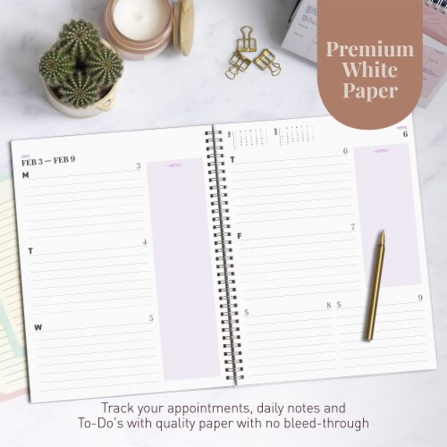 Rileys 2023 Weekly Planner - Annual Weekly & Monthly Agenda Planner (8 x 6", Lilac) Perspective: right