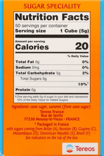 La Perruche Pure Cane Sugar Rough Cut Cubes Perspective: right