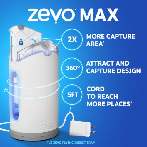 Zevo Max Flying Insect Trap, Fly Trap with 2 Refills Perspective: right