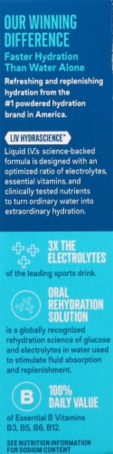 Liquid I.V.® Hydration Multiplier® Electrolyte Arctic Raspberry Drink Mix Packets Perspective: right