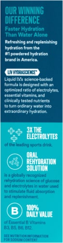 Liquid I.V.® Hydration Multiplier® Electrolyte Orange Vanilla Dream Drink Mix Packets Perspective: right