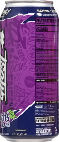 Ghost Energy Welch's® Grape Energy Drink Can Perspective: right
