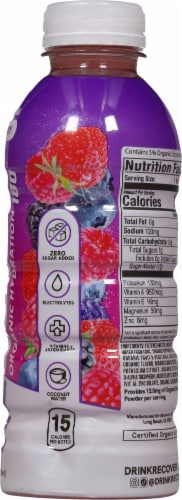 Recover® Super Berry Organic Hydration Bottle Perspective: right