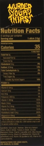 Liquid Death Electrolyte Death Dust Drink Mix - Mango Chainsaw Perspective: right