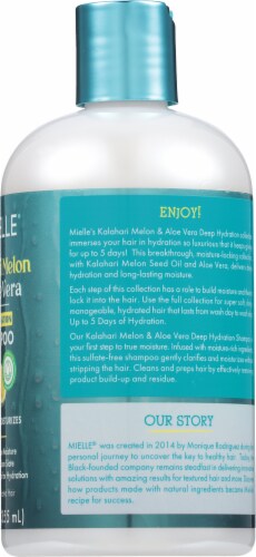 Mielle® Kalahari Melon & Aloe Vera Deep Hydration Shampoo Perspective: right