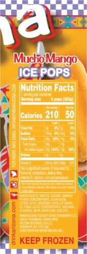 AriZona® Mucho Mango Ice Pops Perspective: right