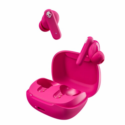 Skullcandy Smokin Bud True Wireless Ear Buds and Case - Pink Perspective: right